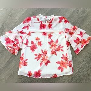 Monteau 3/4” Sleeve Floral Top